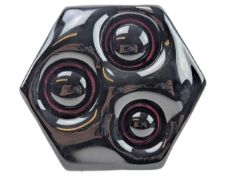 WHITEFRIARS - MID CENTURY ARCHITECTURAL HEXAGONAL SLAB IN AUBERGINE