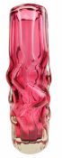 PAVEL HLAVA FOR CRYSTALEX - 'BRIAN' VASE IN RUBY
