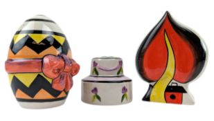 LORNA BAILEY FOR OLD ELLGREAVE POTTERY - SELECTION OF STUDIO ART POTTERY