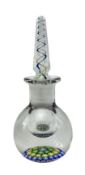 PERTHSHIRE GLASS - MILLEFIORI GLASS INKWELL WITH STOPPER