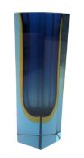 MID CENTURY MURANO SOMMERSO STUDIO ART GLASS VASE