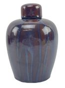 PILKINGTON'S ROYAL LANCASTRIAN DRIP GLAZE STUDIO ART POTTERY GINGER JAR VASE
