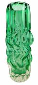 PAVEL HLAVA FOR CRYSTALEX - 'BRIAN' VASE IN GREEN