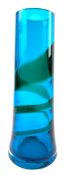 BAXTER FOR WHITEFRIARS - NO. 9707 - 60S RIBBON TRAIL VASE IN KINGFISHER BLUE