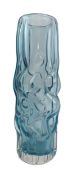 PAVEL HLAVA FOR CRYSTALEX - 'BRIAN' VASE IN SKY BLUE