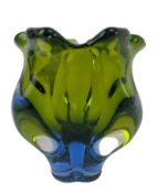 JOSEF HOSPODKA FOR CHRIBSKA - MID-CENTURY STUDIO ART GLASS VASE