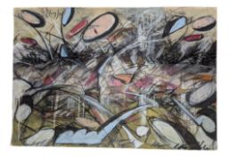 DALE DVNM COLLINS (B. 1974) - UNTITLED MIXED MEDIA ON PAPER