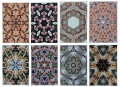 SIMON LOVELACE - COLLECTION OF 8 KALEIDOSCOPE ARTWORKS