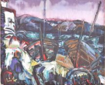 ERIC LOO OHLQUIST - UNTITLED HARBOUR SCENE, 1960S