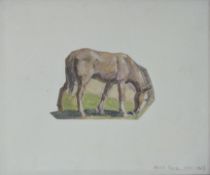 BELIVED HAROLD DEARDON - HORSE WATERCOLOUR