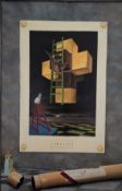 DAVOUD ZAHED (1936-1992) - POSTER, CIRCA 1979 - ACRYLIC ON CANVAS PAINTING