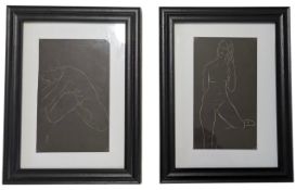 ERIC GILL (1882-1940) - TWO UNTITLED WOOD ENGRAVING NUDES
