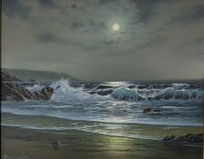 PETER COSSLETT (B. 1927) - SEASCAPE OIL ON CANVAS