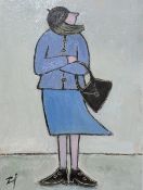 JOAN GILLCHREST (1918-2008) - THE RAIN WILL BE ... - OIL ON BOARD PAINTING