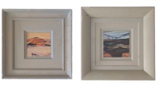 NEIL MURISON RWA (1930-2018) - TWO UNTITLED MIXED MEDIA ON CARD