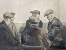 ROGER HAMPSON (BRITISH, 1925-1996) - CARD PLAYERS
