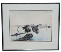 PAUL BISSON (B. 1938) - AQUATINT ETCHING PAINTING