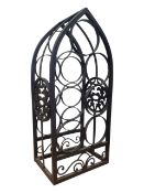 20TH CENTURY VINTAGE WROUGHT IRON WINE RACK