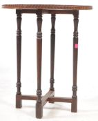 VINTAGE 20TH CENTURY CARVED MAHOGANY TABLE