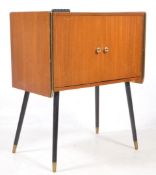 BRTISH MODERN DESIGN - MID CENTURY TEAK HI FI CABINET