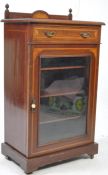 EDWARDIAN MAHOGANY INLAID PIER CABINET