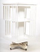 EDWARDIAN PAINTED REVOLVING BOOKCASE