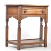 20TH CENTURY JACOBEAN REVIVAL OAK CONSOLE HALL TABLE