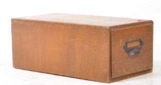 EARLY 20TH CENTURY MAHOGANY FILING CABINEY DRAWER