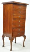 EARLY 20TH CENTURY MAHOGANY SHEET MUSIC CHEST OF DRAWERS