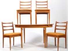 BRITISH MODERN DESIGN - MID CENTURY TEAK DINING TABLE