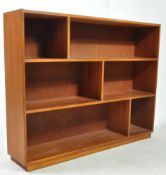MID CENTURY TEAK OPEN WINDOW BOOKCASE