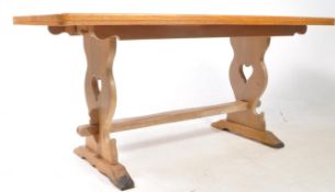 20TH CENTURY OAK REFECTORY DINING TABLE