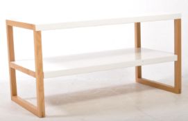 HABITAT RECTANGULAR COFFEE TABLE WHITE AND OAK