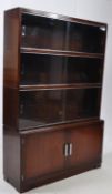 MINTY - VINTAGE 20TH CENTURY BARRISTERS STACKING BOOKCASE