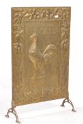 VINTAGE MID 20TH CENTURY COCKREL FIRE SCREEN