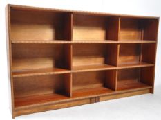 20TH CENTURY OAK OPEN WINDOW BOOKCASE