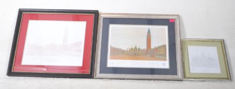 AFTER GRAYSON MATTHEW - THREE 21ST CENTURY CENTURY VENICE PRINTS