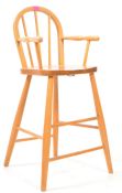MANNER OF ERCOL - 20TH CENTURY BEECH CHILDS CHAIR