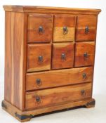 20TH CENTURY SHEESHAM APOTHECARY CHEST OF DRAWERS
