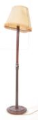 20TH CENTURY MAHOGANY STANDARD LAMP