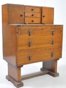 EARLY 20TH CENTURY OAK BUREAU / CHEST OF DRAWERS