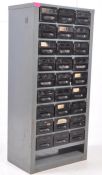 VINTAGE METAL MACHINISTS TOOL CABINET