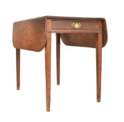 GEORGE III 19TH CENTURY MAHOGANY PEMBROKE TABLE