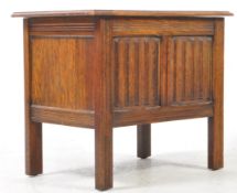 EARLY 20TH CENTURY SMALL PROPORTION OAK COFFER