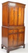 QUEEN ANNE REVIVAL WALNUT COCKTAIL DRINKS CABINET