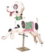 VINTAGE FUNFAIR / FAIRGROUND TOY RIDE IN THE SHAPE OF A DALMATIAN DOG