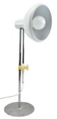 CONTINENTAL RETRO MID CENTURY WHITE & CHROME DESK LAMP