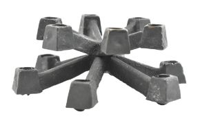 JENS QUISTGAARD FOR PARO - MONSTERBE - MID CENTURY 1960S CAST IRON SPIDER CANDLEHOLDER