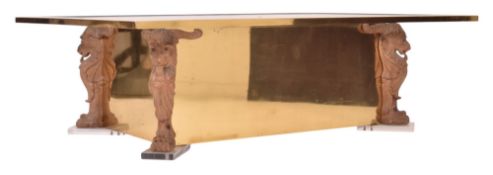 HOLLYWOOD REGENCY ITALIAN STYLE RETRO LOW OCCASIONAL TABLE