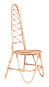 DIRK VAN SLIEDRECHT FOR ROHE NOORWOLDE - DUTCH 1960S BAMBOO & RATTAN CHAIR